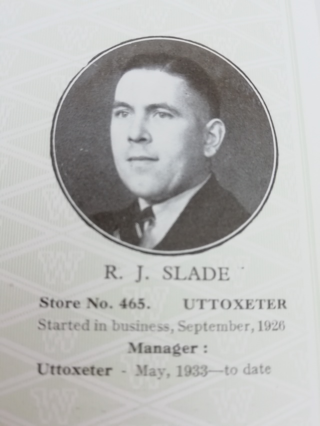 Uttoxeter Store Manager 1930s